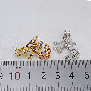 Wenchi Colgante de Perla Barroca de Plata S925 Hecho a Mano para Mujer, Soporte Vacío para Collar, Componentes de Joyería DIY, Modelo 13087 - Product Image 3