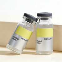 Étiquette autocollante transparente personnalisée résistante aux UV pour flacons pharmaceutiques 10 ml 20 ml 30 ml