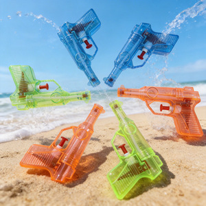 Mini pistola de agua de plástico transparente, juguete de verano para niños, unisex, con pulverizador de agua, divertido para uso en exteriores - Product Image 2