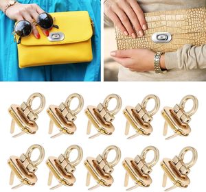 Hardware Lock Buckle PCS Turn Lock Clasp <b>Purse</b> Closure Locks Lock Fastener For DIY Handbag - Product Image 2