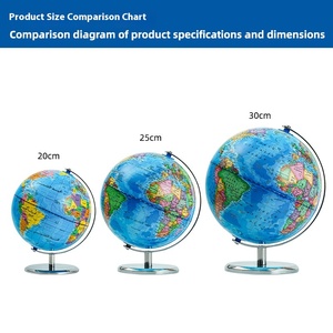 <span class=keywords><strong>Globo</strong></span> Terrestre in Plastica Multilingue da 8 Pollici, Regalo per la Festa dei Bambini, per Studenti di Scuola Primaria e Secondaria, <span class=keywords><strong>Globo</strong></span> Arabo - Product Image 4