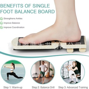 Tabla de Equilibrio de Madera Orthozon para Fortalecer el Tobillo y el Pie, Dispositivo de Entrenamiento con Soporte Antideslizante - Product Image 5