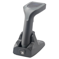 Lector de Códigos de Barras Inalámbrico Xkancode de Alta Resolución 2.4G BT 1D con Base de Carga, Escáner de Códigos de Barras Inalámbrico CCD 1D