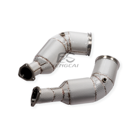 Tubo de Escape de Alto Flujo SS304 para Audi RS6 RS7 S8 4.0T C8 D5 2021+, Tubo de Escape Aislado para Mejora de Potencia