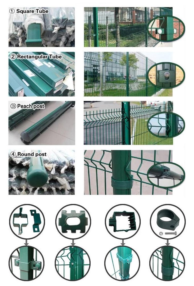 Home Outdoor Decorative Metal 3d Bending Curved Fence Panel Welded Rigid Wire V Mesh Garden Fence