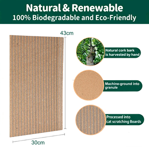 For Modern Self-Adhesive Anti-Slip Eco-Friendly <strong>Sofa</strong> &amp; Furniture Protector <strong>Cat</strong> Scratching Mat 100x60cm Cork - Product Image 5