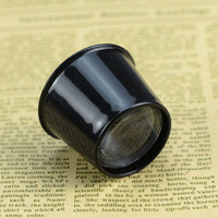 10x Loupe de réparation portable mini noire pour la réparation de montres, la bijouterie et l'appréciation des objets anciens