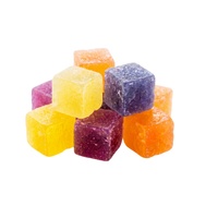 Friandises cristallines comestibles naturelles, marque privée, vente en gros, bonbons japonais populaires, bonbons à mâcher aromatisés aux fruits