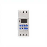 CHRE THC15A Mini 12V DC Digital Portabel Ramah Lingkungan Bahan PC Pengontrol Bel Dering Timer Detik Sakelar Harian Dapat Diprogram 16A