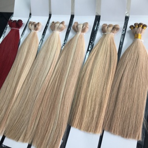 Jasmine hair 100% Luxury machine weft Remy Human Hair Weave Top Quality Machine Hair Weft Double Drawn Human Hair Extensions - Product Image 1