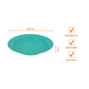 Stackable Reusable Eco-Friendly BPA Free Durable Sunflower Serving <b>Plate</b> for Rice Noodles Salad Fruits Snacks Desserts Daily - Product Image 3