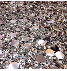 100% Polyester Glitter <strong>Sequin</strong> Tulle Shiny <strong>Mesh</strong> Lace Fabric for Dresses and Weddings - Product Image 6