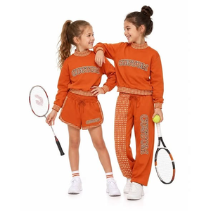 Uniformes de Animadoras con Estampado Hanzi en Negro y Rojo para Niñas y Mujeres, Directo de Fábrica, Conjuntos Personalizados para Mamá e Hija, Conjuntos Escolares a Juego - Product Image 4