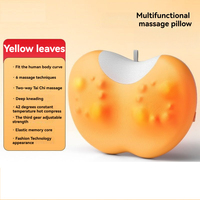 Coussin de massage électrique cervical en forme de fruits jaunes avec physiothérapie infrarouge et mousse à mémoire de forme chauffante pour le corps