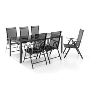 Juego de mesa de comedor de vidrio 1 + 4 Juego de sillas de mesa de comedor de diseño moderno para sala de estar y comedor - Product Image 4