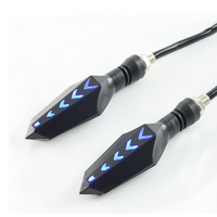 Clignotants universels à LED dynamiques à défilement avec rétroéclairage en forme de flèche DRL pour moto - Vente chaude