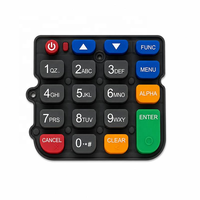 Clavier en silicone personnalisé pour terminal de point de vente, compatible avec les terminaux POS, OEM ODM, claviers en silicone pour appareils de paiement