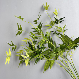 Hojas de Bambú Artificiales de Plástico, Planta Decorativa para Jardín, Adorno para el Hogar, Plantas Artificiales, Follaje Artificial, Vegetación - Product Image 1