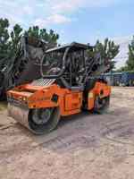 Compacteur routier vibrant à double tambour HAMM HD75 d'occasion, 7,6 tonnes, d'origine allemande, pour la construction de routes en asphalte