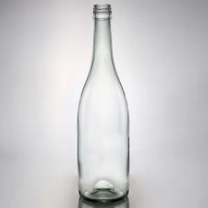 Penjualan langsung dari pabrik dari berbagai botol kaca terlaris botol kaca Vodka wiski Tequila Rum Gin Brandy botol kaca