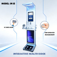 Pèse-personne numérique à ultrasons avec chariot, affichage LCD, fonction de mesure de la taille, fonctionnement à monnayeur, OEM kg