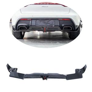 Diffuseur de pare-chocs arrière en fibre de carbone de style VS pour Porsche Macan <span class=keywords><strong>2022</strong></span>, mise à niveau de lifting, pas encore de commentaires, 1 vendu - Product Image 1