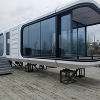 Villa de plage préfabriquée moderne Maison capsule spatiale préfabriquée pour chambre d'hôtel