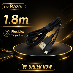 1.8m 5.9Ft cavo di ricarica USB per Razer mouse wireless Naga pro Death ADDER v2 Viper ULTIMATE <span class=keywords><strong>Basilisk</strong></span> Ultimate - Product Image 1