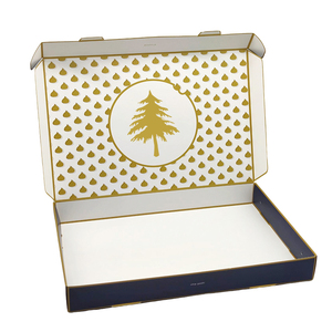 Custom Christmas Cookie Donut Cake Food <strong>Chocolate</strong> Gift Bule Shipping Cardboard Coated Paper Mailer Boxes With Logo <strong>Packaging</strong> - Product Image 2