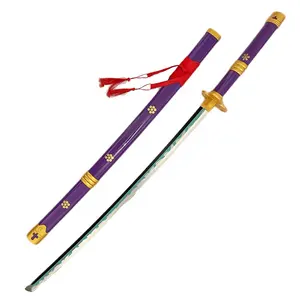 Popular Version Purple Sword wooden Anime Swords One Piece Sword for Cosplay