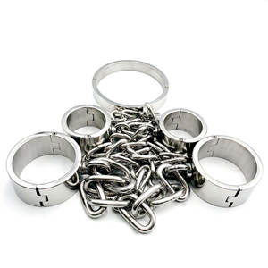 Ensemble de <span class=keywords><strong>bondage</strong></span> en métal de haute qualité, 3 pièces, système de retenue en métal solide de luxe pour couples, jeux pour adultes matures en chambre à coucher - Product Image 3