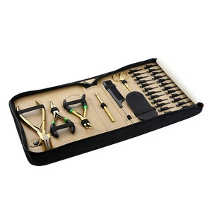 Kit Completo de Accesorios para Extensiones de Cabello con Removedor de Adhesivo, Pinza, Peine de Cola de Rata, Enhebrador de Bucles y Tijeras para Cabello - Product Image 1