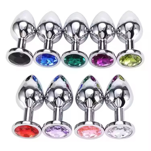 Tapón Anal de Silicona con Joyería de Cristal, Tacto Suave, Tapón Anal para Mujer, Bola Anal, Dilatador Anal, Juguetes Anales para Hombres y Mujeres - Product Image 3
