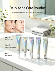 Crema <span class=keywords><strong>Viso</strong></span> OEM Rapida ed Efficace con Acido Salicilico ed Estratto di Centella Asiatica per Cicatrici da Brufoli, Rimozione Macchie, Gel Anti-Acne per una Pelle Liscia - Product Image 2
