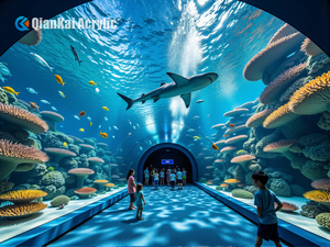 <strong>Ocean</strong> Park Modern Luxury Customized Design Underwater Tunnel Sharks Killer Whales Seawater Large Acrylic <strong>Fish</strong> <strong>Tanks</strong> - Product Image 2