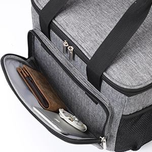 Sac isotherme léger et durable en Oxford, pliable, à bandoulière, avec fermeture éclair, pour le camping en extérieur, les aliments et les canettes, boîte étanche - Product Image 4