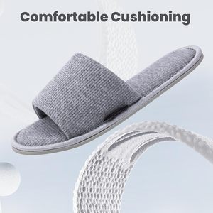 Pantuflas de Hotel de Terciopelo Coral, Venta al Por Mayor OEM, Bajo MOQ, Pantuflas Desechables de Spa Económicas - Product Image 3