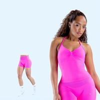 DYFE Impact Longline Strappy Top Blossom + Short |   Ensemble d'entraînement 2pz