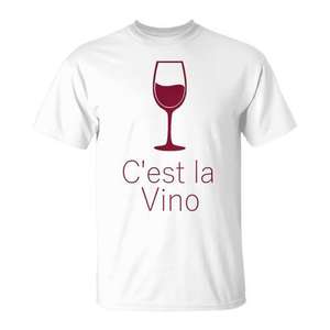 C'Est La Vino T-shirt unisexe pour adulte avec motif Riesling Spritzer - Product Image 1