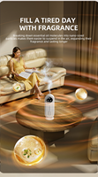 Diffuseur d'huile alimenté par USB pour machine à arôme d'hôtel 1800mAh 50ml avec fonction de brume sans eau Fonctionnement silencieux avec affichage de la température