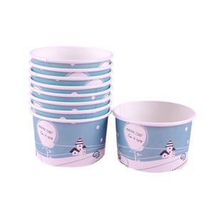 Customized cheap disposable paper ice cream cup/bowl/packaging/container