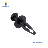 Clips de fixation en plastique de haute qualité pour voiture, type poussoir, compatibles avec Ford N803709S GM 15681408