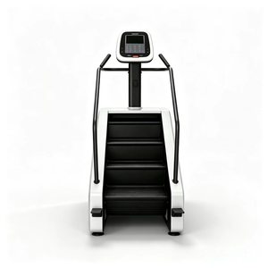 Escaladora Comercial Blanca con Estructura de Absorción de Impactos para Estudio de Fitness Privado o Boutique - Product Image 1