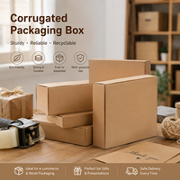 Boîtes en carton rigide flexographique gaufré en matériaux recyclés pour sandwichs, emballages cadeaux pour les marques de restauration et le commerce électronique