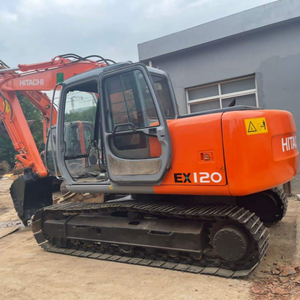 Disponible dès maintenant, nouvelle arrivée, excavatrice Hitachi EX120 d'occasion de 10 tonnes avec moteur, boîte de vitesses, PLC et roulements - Vente directe pour le commerce extérieur - Product Image 6