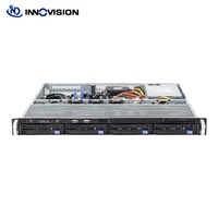 Châssis de serveur en rack 1U avec stockage de données énorme, 4 baies, remplacement à chaud