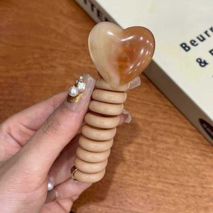 ยางรัดผมพิมพ์ลายไข่มุกสีพาสเทลอุปกรณ์ตกแต่งผมสุดน่ารักสำหรับผู้หญิง - Product Image 1