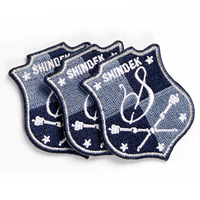 Logo personnalisé 3D patchs de broderie fer sur lettres dessin animé presse à chaud patchs brodés pour vêtements chapeaux Badge