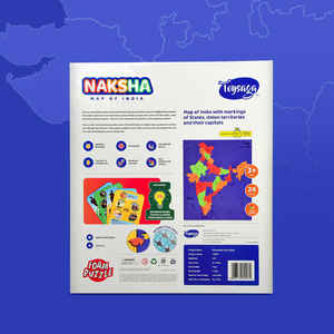 Rompecabezas de Espuma del Mapa de la India, Juguete Educativo DIY para Niños, Aprendizaje de Estados y Capitales, a Partir de 3 Años, Impresión a Todo Color, Menos de 50 Piezas - Product Image 5