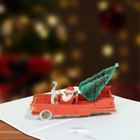 Cartes de vœux de Noël en papier 3D, impression personnalisée, vernis mat écologique, nouveau design, célébration pop culturelle